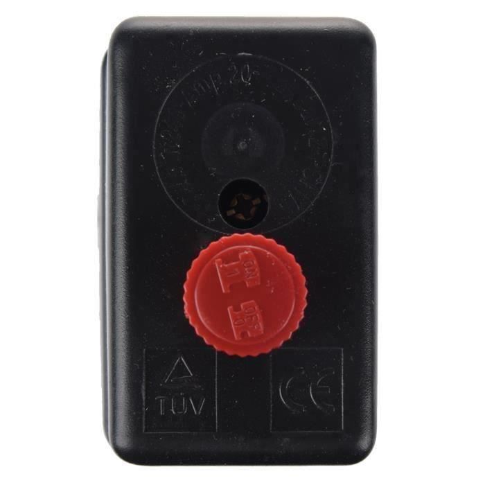 Un-trou Pressostat Pour Compresseur á air Controle Valve 175PSI 240V Noir Autres