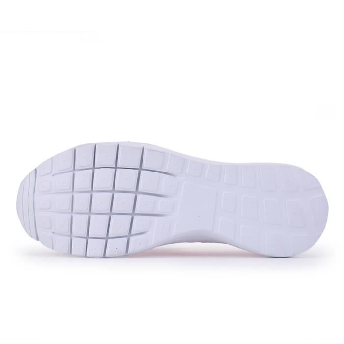 Sneakers blanc Femme Casual De Respirant Noir Chaussures Baskets rouge rose Sport wRqgtZwv