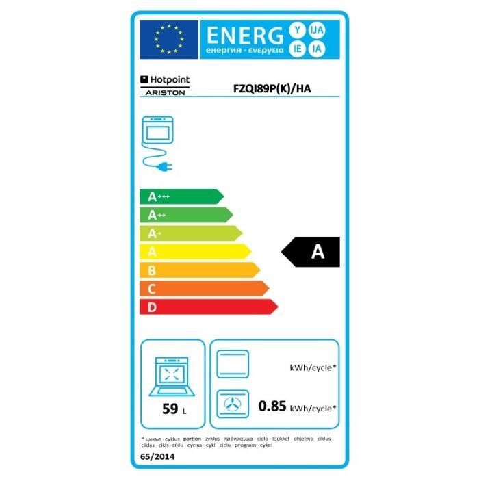 FZQI 89 P Four électrique encastrable multifonction1