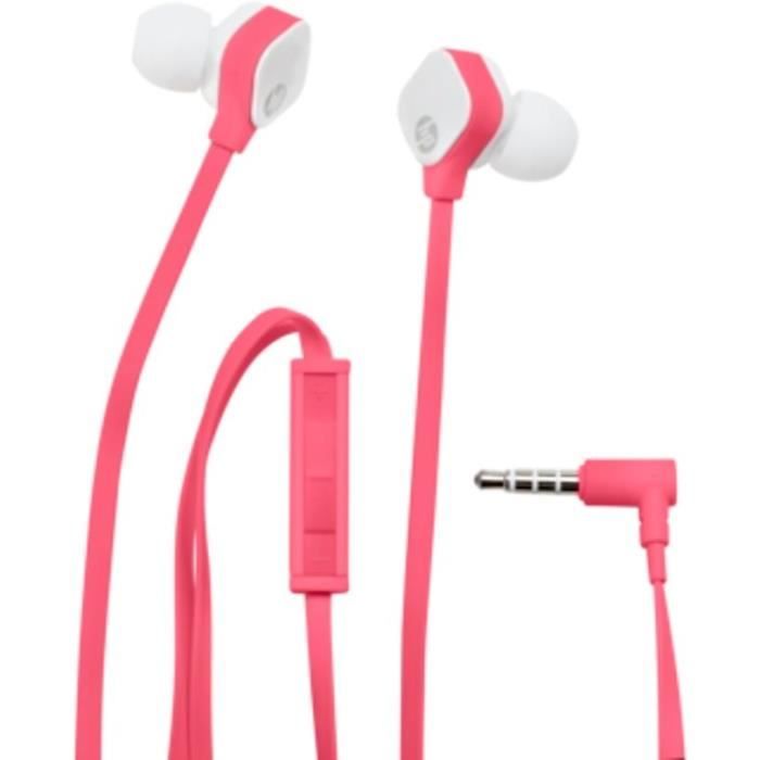 HP Oreillettes intra-auriculaires - Stereo Headset H2310 - Fuchsia / Blanc
