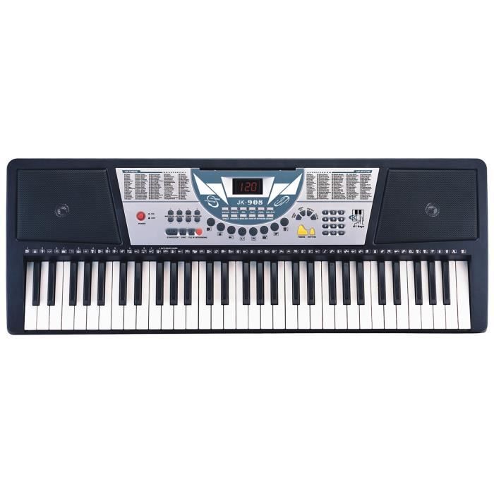 DELSON Clavier 61 touches JK-908 noir