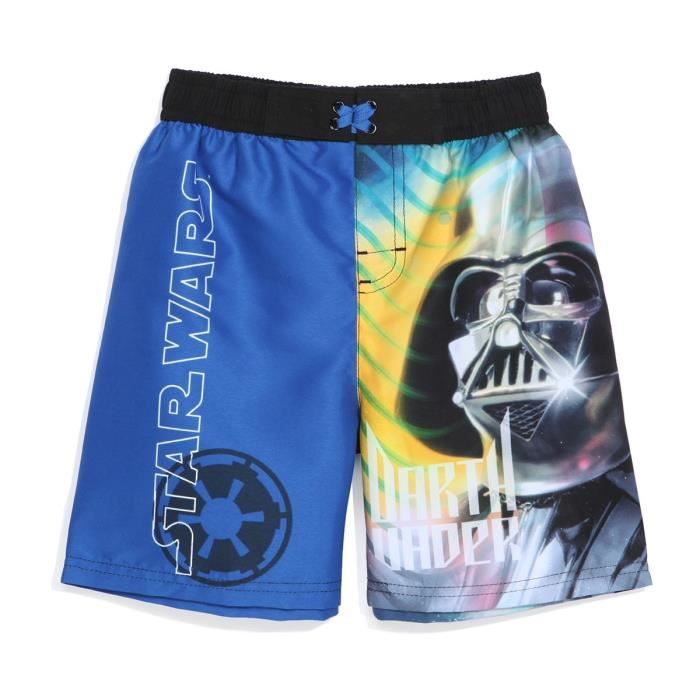 STAR WARS Maillot de Bain Bleu Enfant Garçon Sérigraphie