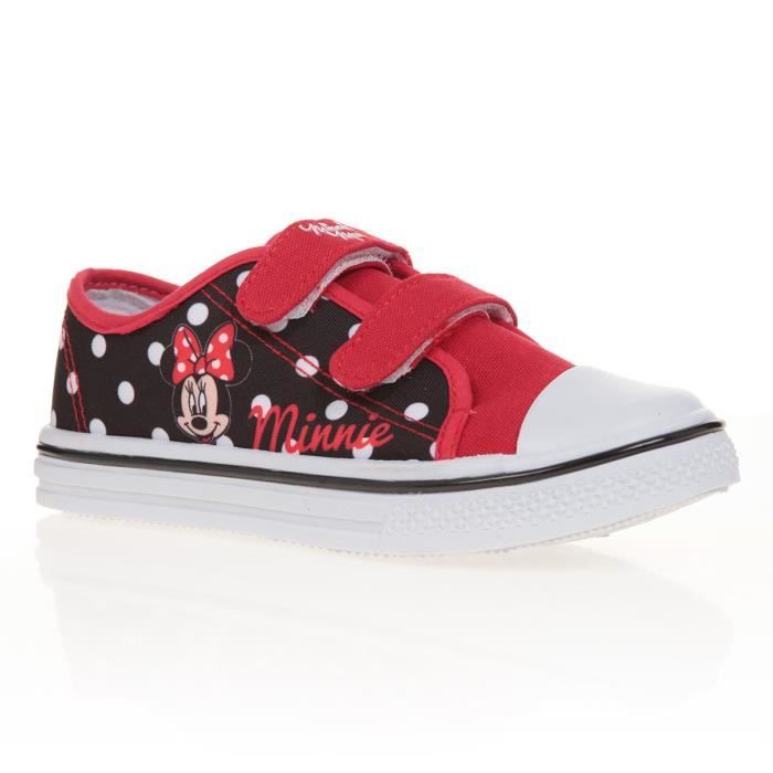 MINNIE Baskets Tissu Rouge Enfant Fille