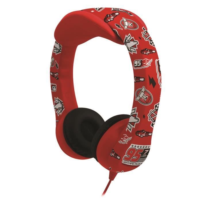 LEXIBOOK - CARS - Casque Audio Enfant - Flexible et Incassable