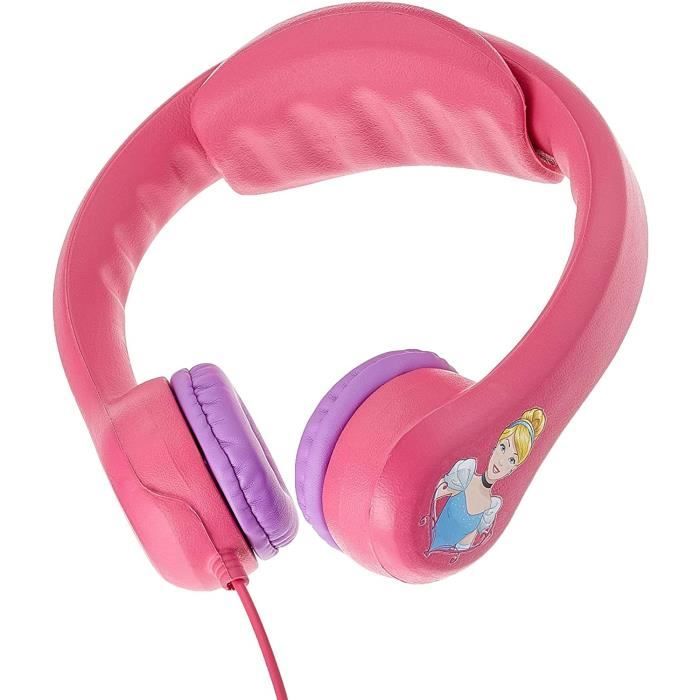 LEXIBOOK - DISNEY PRINCESSES - Casque Audio Enfant - Flexible et Incassable