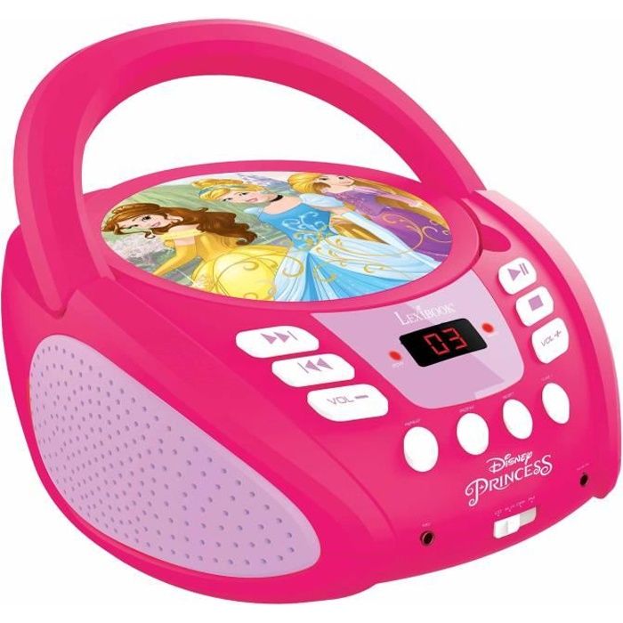LEXIBOOK - DISNEY PRINCESS - Radio Lecteur CD Enfant