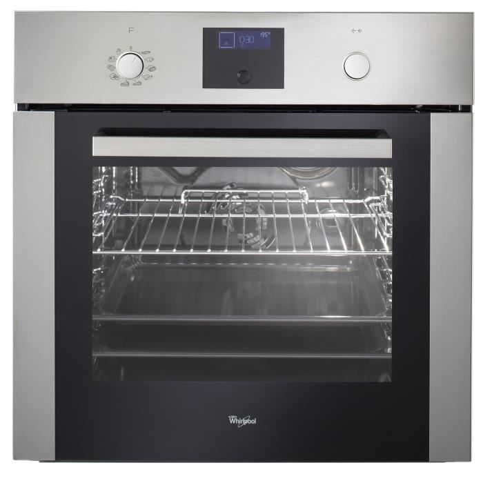 WHIRLPOOL AKZ598IX - Four électrique encastrable multifonction - Chaleur pulsée - 60L - Pyrolyse - A - Inox