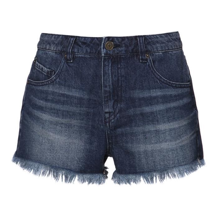 VOLCOM Short High et Waisted - Femme - Bleu