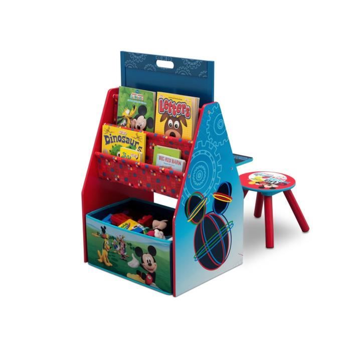 MICKEY - Centre d'Activités 4 en 1 Enfant - Bleu et Rouge