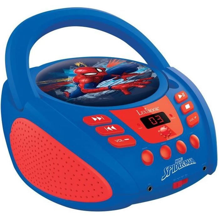 LEXIBOOK - SPIDERMAN - Radio Lecteur CD Enfant