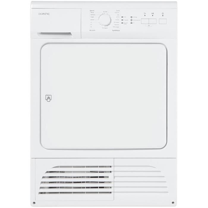 OCEANIC OCEASLCE8W1-Sèche linge frontal-8 kg-Condensation-Classe B-Blanc