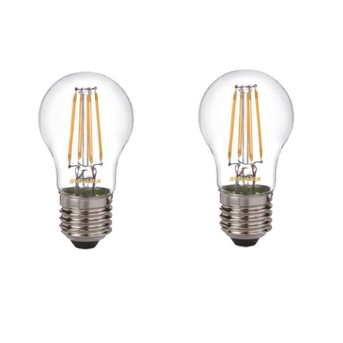 SYLVANIA Lot de 2 ampoules LED à filament Toledo RT Ball E27 4 W équivalent à 35 W