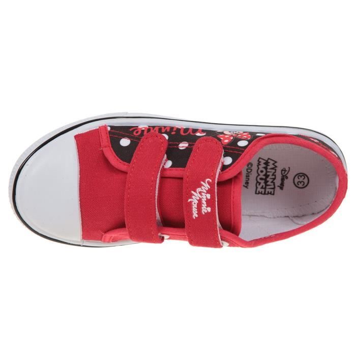 Tissu Rouge Enfant Baskets Fille Minnie 5HXq1FE