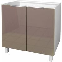 ELEMENTS BAS POP Caisson bas de cuisine 80 cm - Taupe Haute Bri ELEMENTS BAS POP Caisson bas de cuisine 80 cm - Taupe Haute Bri