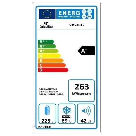  CEFC318BV - Rérigérateur congélateur3