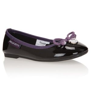 Noir Hello Violet Zibia Enfant Femme Ballerines Fille Kitty R3A5j4L