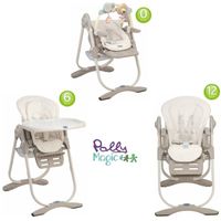 CHAISE HAUTE CHICCO Chaise Haute 3 en 1 Polly Magic Aura CHAISE HAUTE CHICCO Chaise Haute 3 en 1 Polly Magic Aura