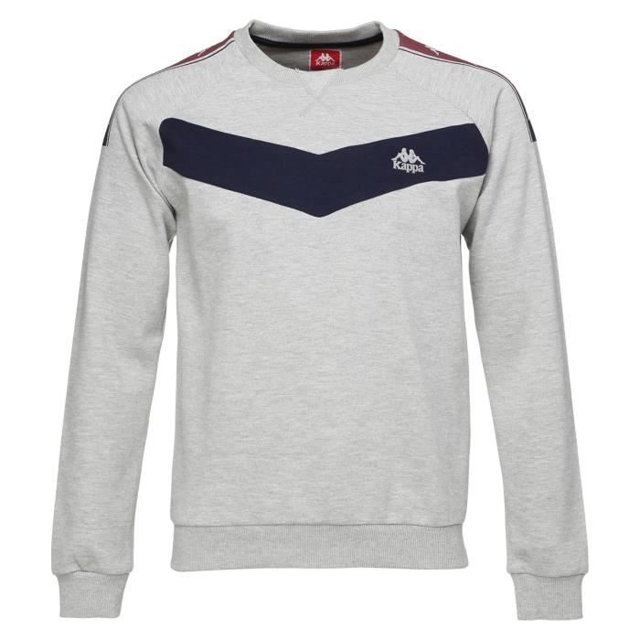 KAPPA Sweat-shirt Aristote - Homme - Gris