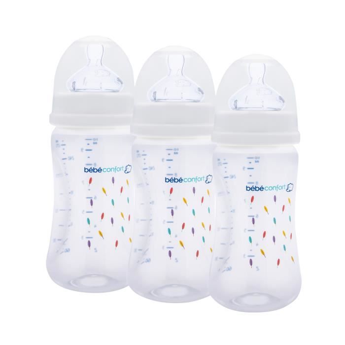 Bebe Confort Lot De 3 Biberons Maternity 270ml Indians Blanc Bebe Confort Shoptimise