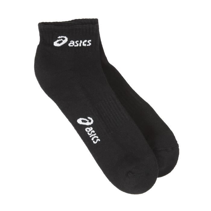 ASICS Lot de 3 Paires de Chaussettes Running Ankle - Mixte - Noir