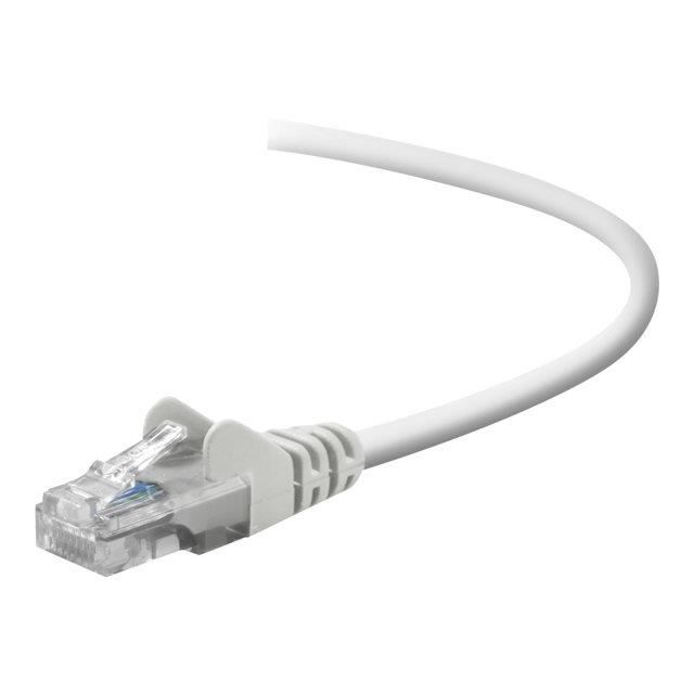 BELKIN Câble RJ45 Lisse UTP - Blanc - CAT5 - Mâle/Mâle - 2 m
