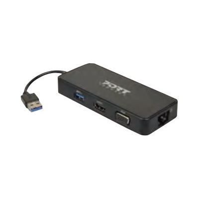 PORT DESIGNS Docking station travel - 4 Périphériques USB 3.0