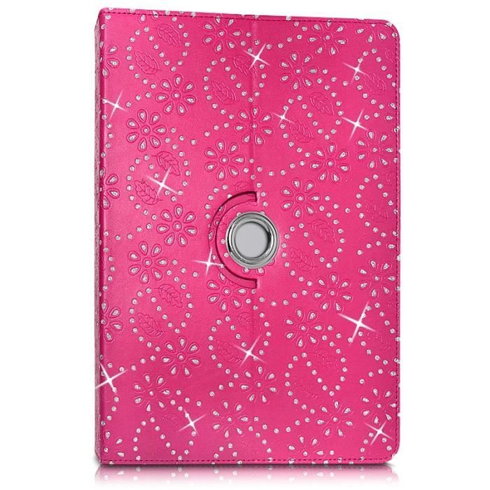 Etui Support Universel L Diamant Rose pour Logicom1