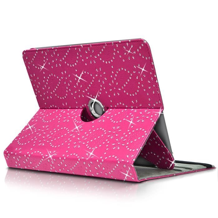Etui Support Universel L Diamant Rose pour Logicom2