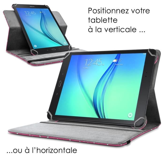 Etui Support Universel L Diamant Rose pour Logicom3