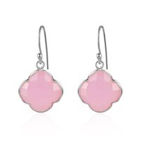 Boucle d'oreille CAPUCINE Boucles d'oreilles argent/Calcédoine Rose Boucle d'oreille CAPUCINE Boucles d'oreilles argent/Calcédoine Rose