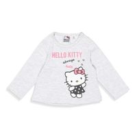 T-SHIRT HELLO KITTY T-shirt Gris Clair Bébé Fille T-SHIRT HELLO KITTY T-shirt Gris Clair Bébé Fille