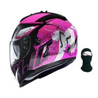 CASQUE MOTO SCOOTER HJC Casque intégral IS-17 Pink Rocket noir fushia CASQUE MOTO SCOOTER HJC Casque intégral IS-17 Pink Rocket noir fushia