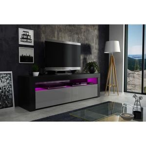 meuble tv led gris  achat  vente pas cher
