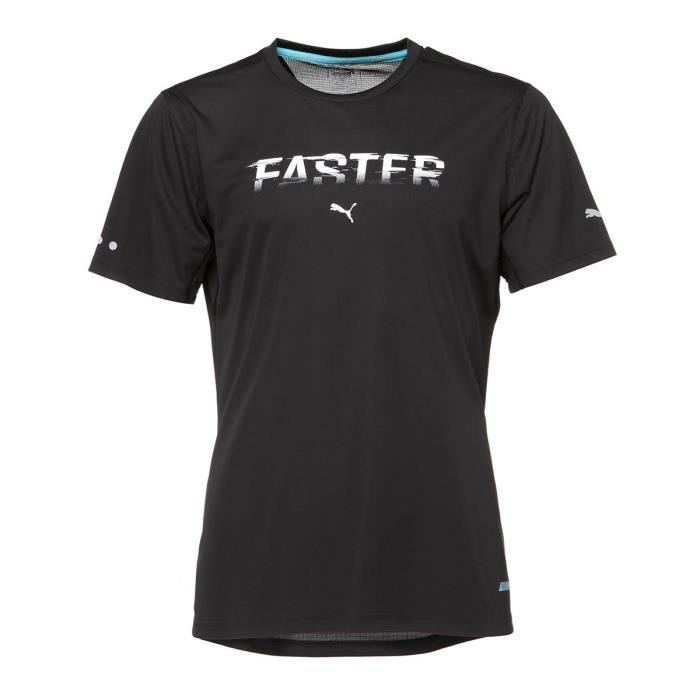 PUMA T-shirt Power Cool Graphic Manches courtes - Homme - Noir