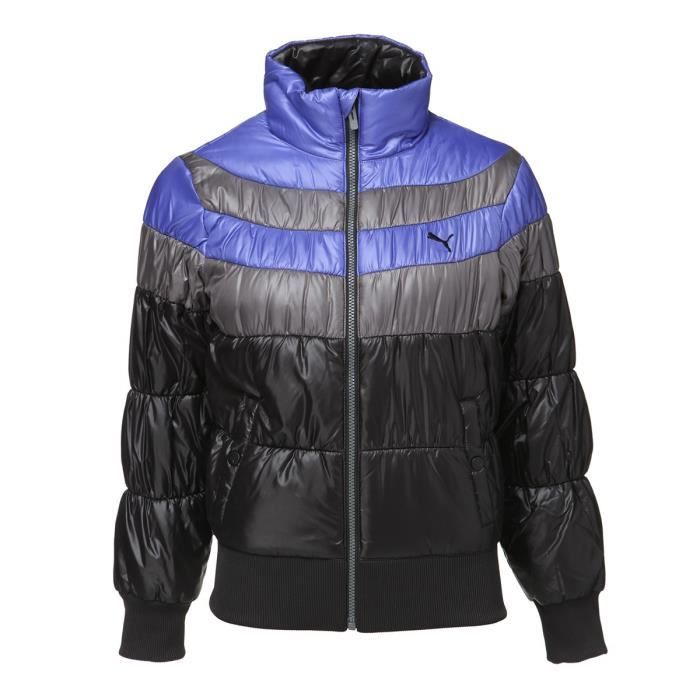 PUMA Veste Matelassée Colorblock - Femme - Noir et violet