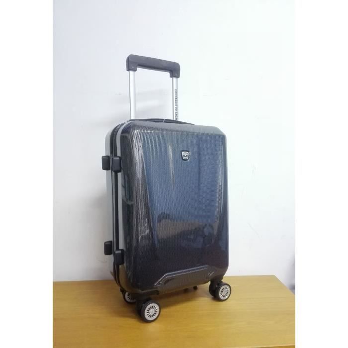 CDB Set de 3 Valises Rigides ABS et Polycarbonate 8 roues 48-58-68 cm Argenté