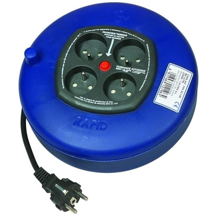 EUROMARINE 1 Enrouleur 4 Prises 18M 3X1Mm2 -2P+T 10A 250