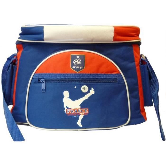 FFF Glacière sac isotherme - 17L - Bleu, blanc et rouge