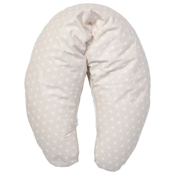 BABYCALIN Coussin de maternité Casual Chic - Coton - Beige - 100 x 53 cm