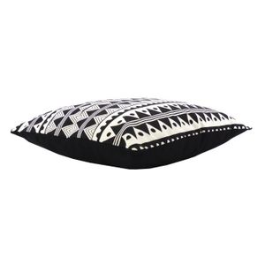 COUSSIN Coussin déco 100% coton imprimé DJERBA 45x45cm - N