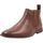 Chelsea boots bottines maron camel à doublure inté