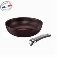 WOK TEFAL INGENIO GOURMET poêle wok 28cm + 1 poignée WOK TEFAL INGENIO GOURMET poêle wok 28cm + 1 poignée