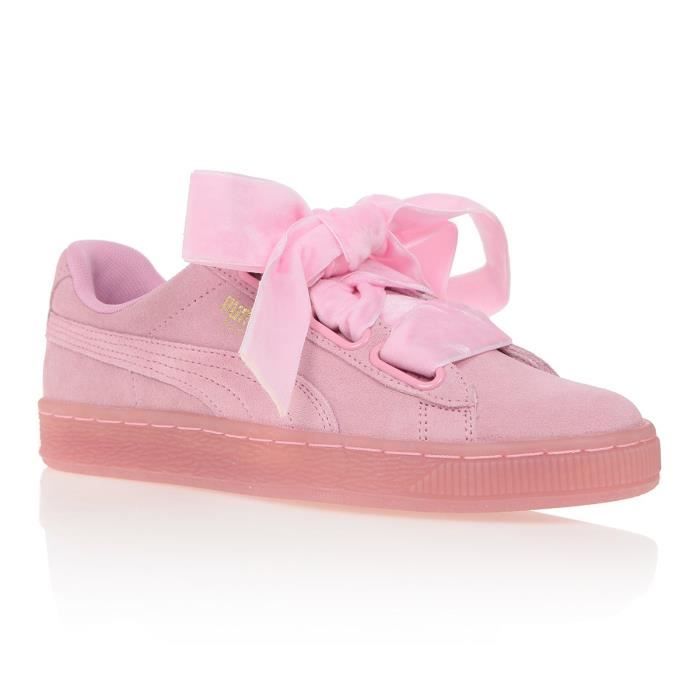 basket puma heart rose femme basket puma heart rose femme