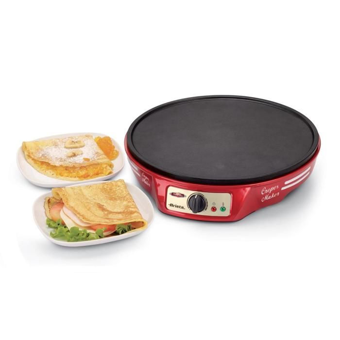 ARIETE 183 Crépière électrique - 1000W - Rouge