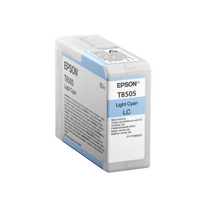 EPSON Pack de 1 Cartouche Light T850500 UltraChrome HD - Cyan - 80ml