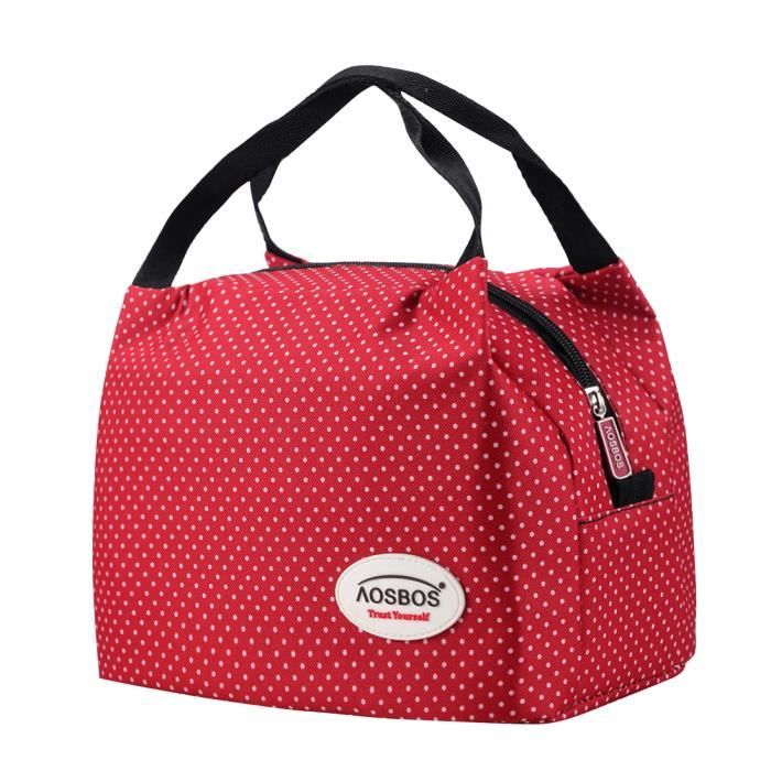 Aosbos Sac Repas Isotherme Femme Lunch Bag Portable Sac Déjeuner Assez Grand Pour 1 Personne 6 Aosbos Sac Repas Isotherme Femme Lunch Bag Portable Sac Déjeuner Assez Grand Pour 1 Personne 6