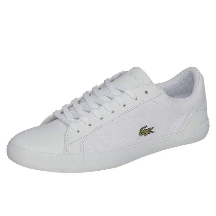 Spm Lacoste Blanc 316 Lerond Homme Chaussures Baskets WEDH29I