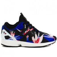 basket adidas zx flux rose et motif fleuri