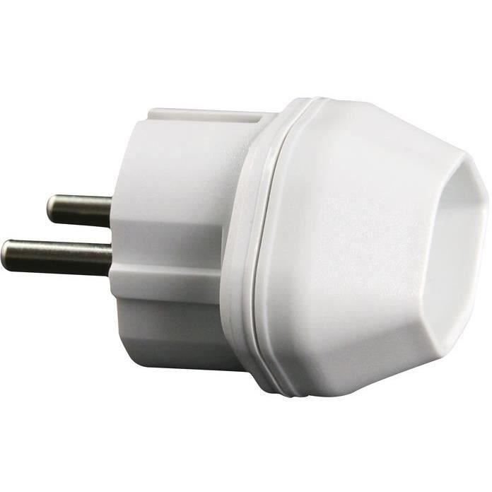 ZENITECH Adaptateur Suisse vers France blanc
