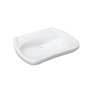 Lavabo PARACELSUS 2 65 x 56 blanc sans trop plein 3 trous amorces pour